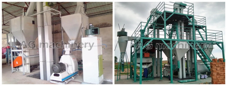 Ring Die Animal Feed Making Machine Poultry Feed Processing Plant