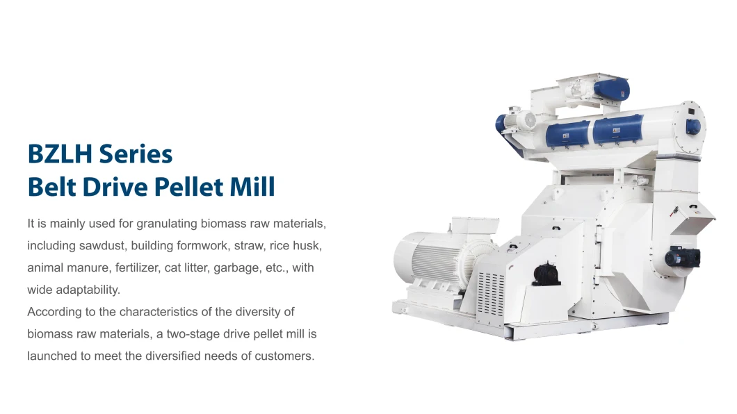 Best Price of Wood or Sawdust etc. Biomass Belt Drive Ring Die Pellet Mill with CE Certification