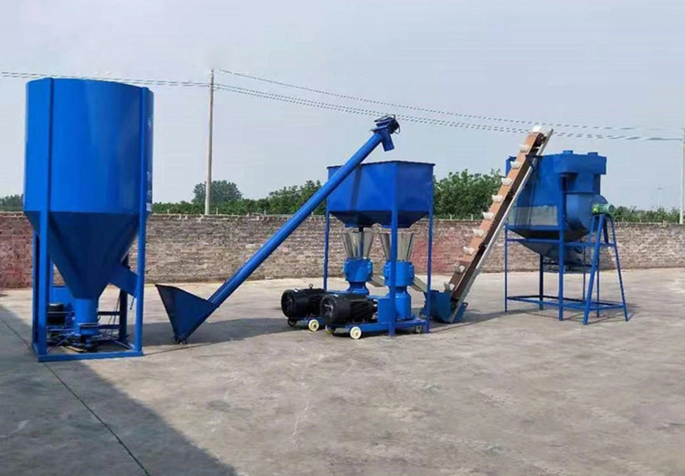 Full Automatic Small Poultry Animal Livestock Feed Pellet Small Mill Processing Plant