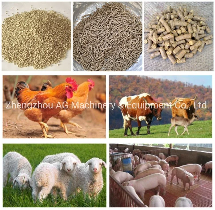 Corn Soybean Wheat Rice Grain Livestock Poultry Feed Pellet Mill Plant