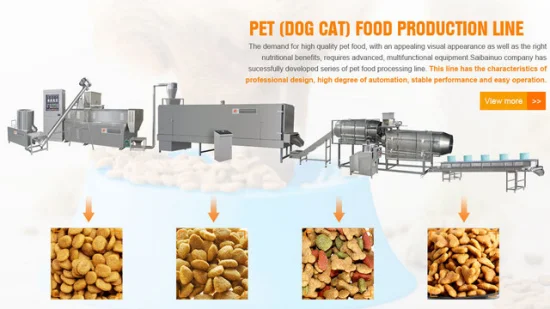 Estrusore automatico industriale da 100-3000 kg/h per la produzione di alimenti umidi e secchi per animali, cani e gatti, macchine per la produzione di alimenti per pesci, linee di produzione, impianti di lavorazione